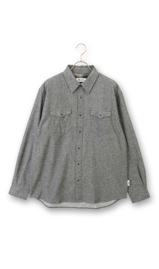 ビエラ起毛ドットボタンシャツ【LOGOS】