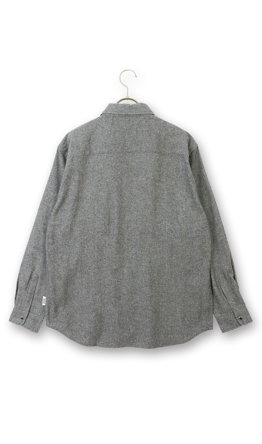 ビエラ起毛ドットボタンシャツ【LOGOS】 ブラック M