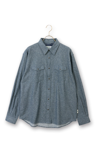 ビエラ起毛ドットボタンシャツ【LOGOS】