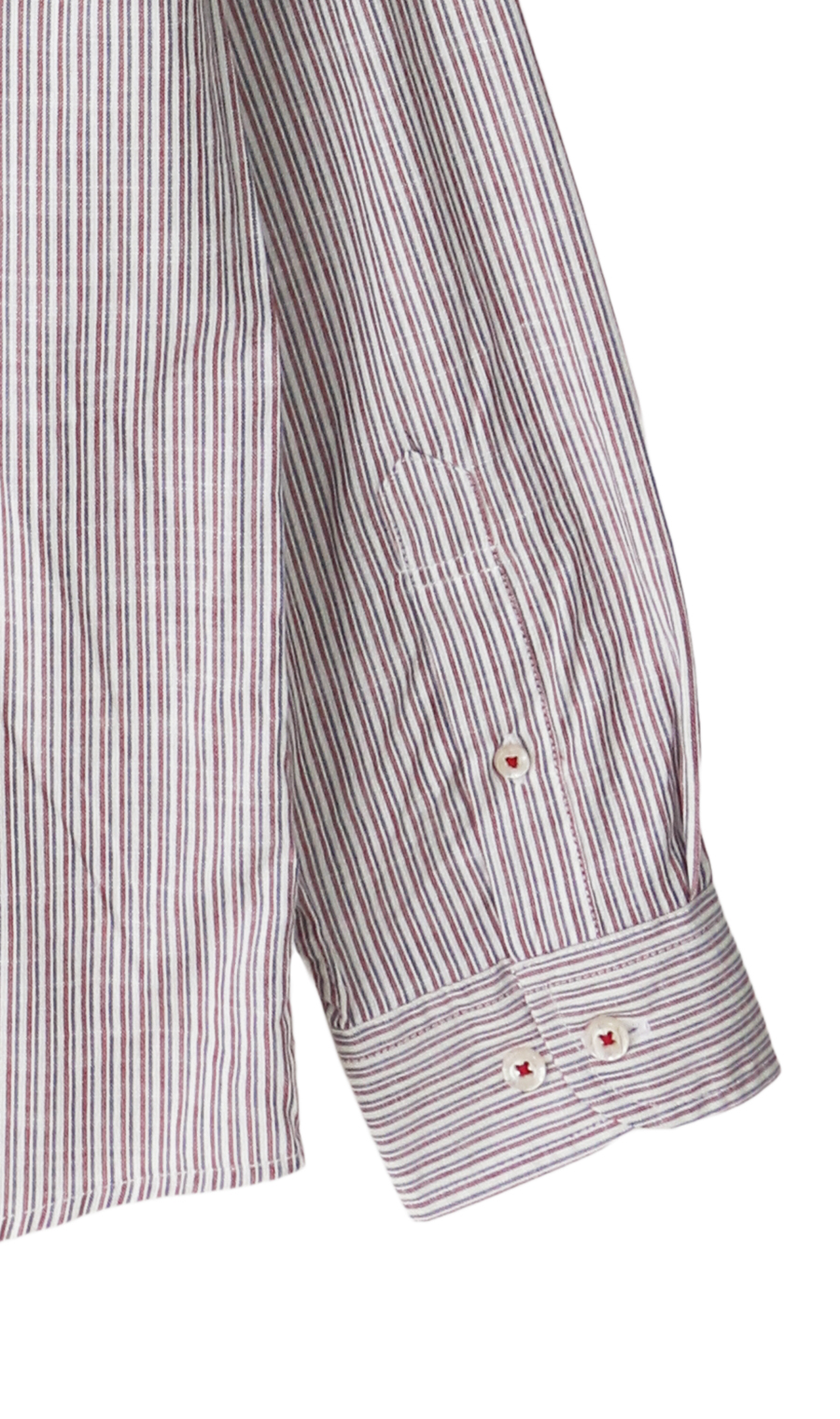 綿スラブボタンダウンシャツ【BEVERLY HILLS POLO CLUB】 レッド M