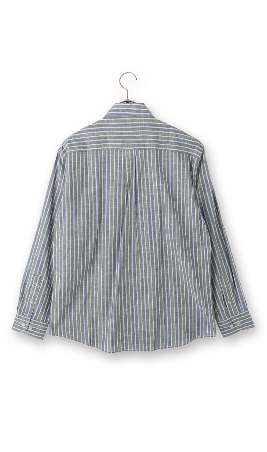 綿スラブボタンダウンシャツ【BEVERLY HILLS POLO CLUB】 グリーン M