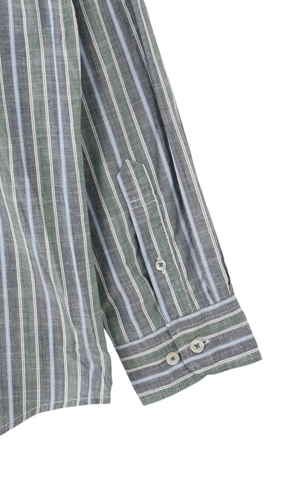 綿スラブボタンダウンシャツ【BEVERLY HILLS POLO CLUB】 グリーン M