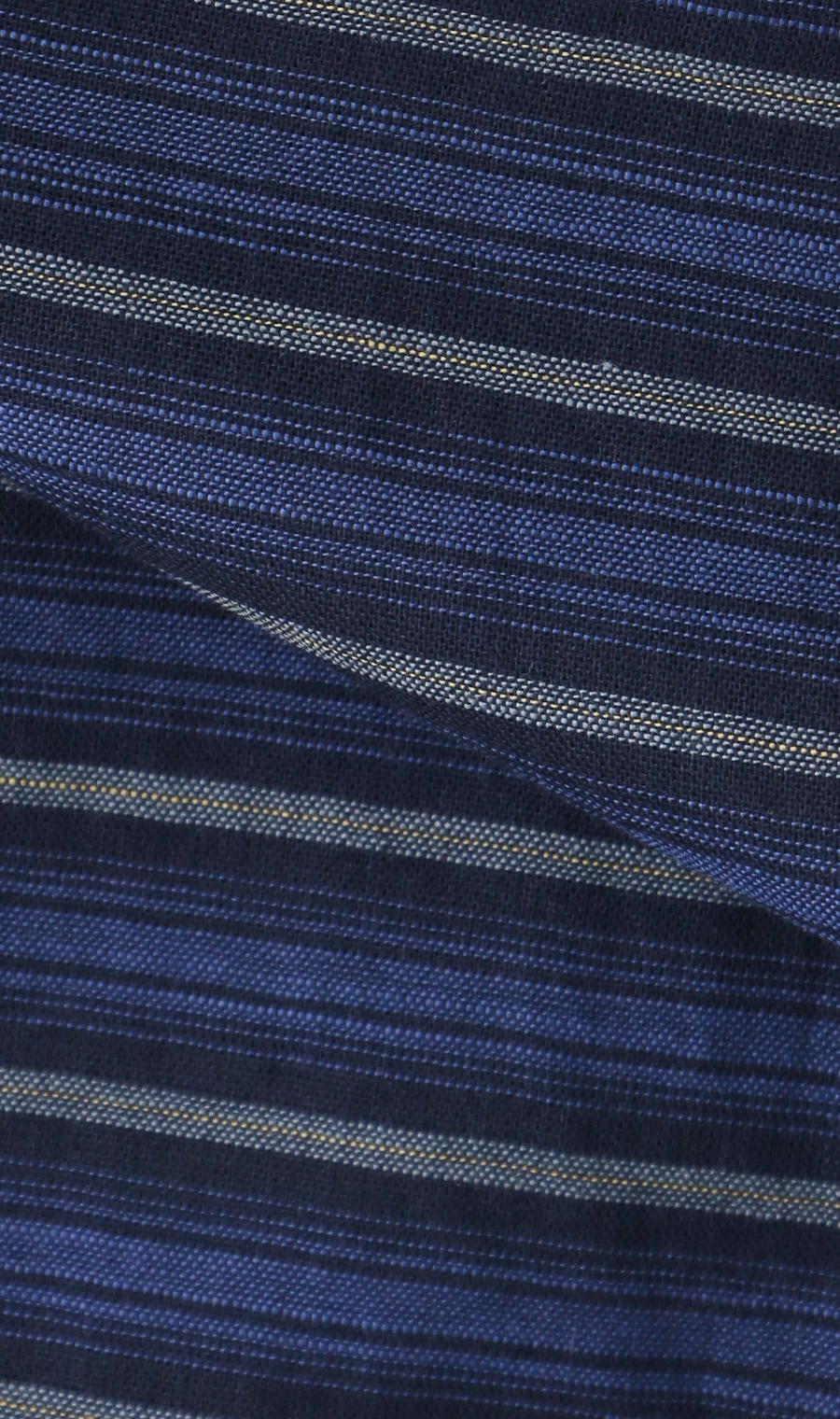 綿スラブレギュラーカラーシャツ【7分袖】【BEVERLY HILLS POLO CLUB】 ネイビー M