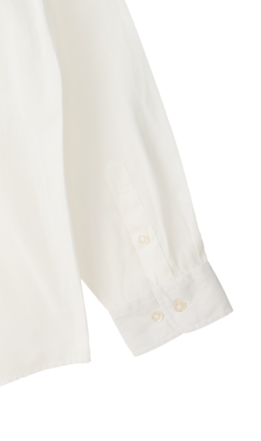 リネンブレンドレギュラーカラーシャツ【BEVERLY HILLS POLO CLUB】 ホワイト M