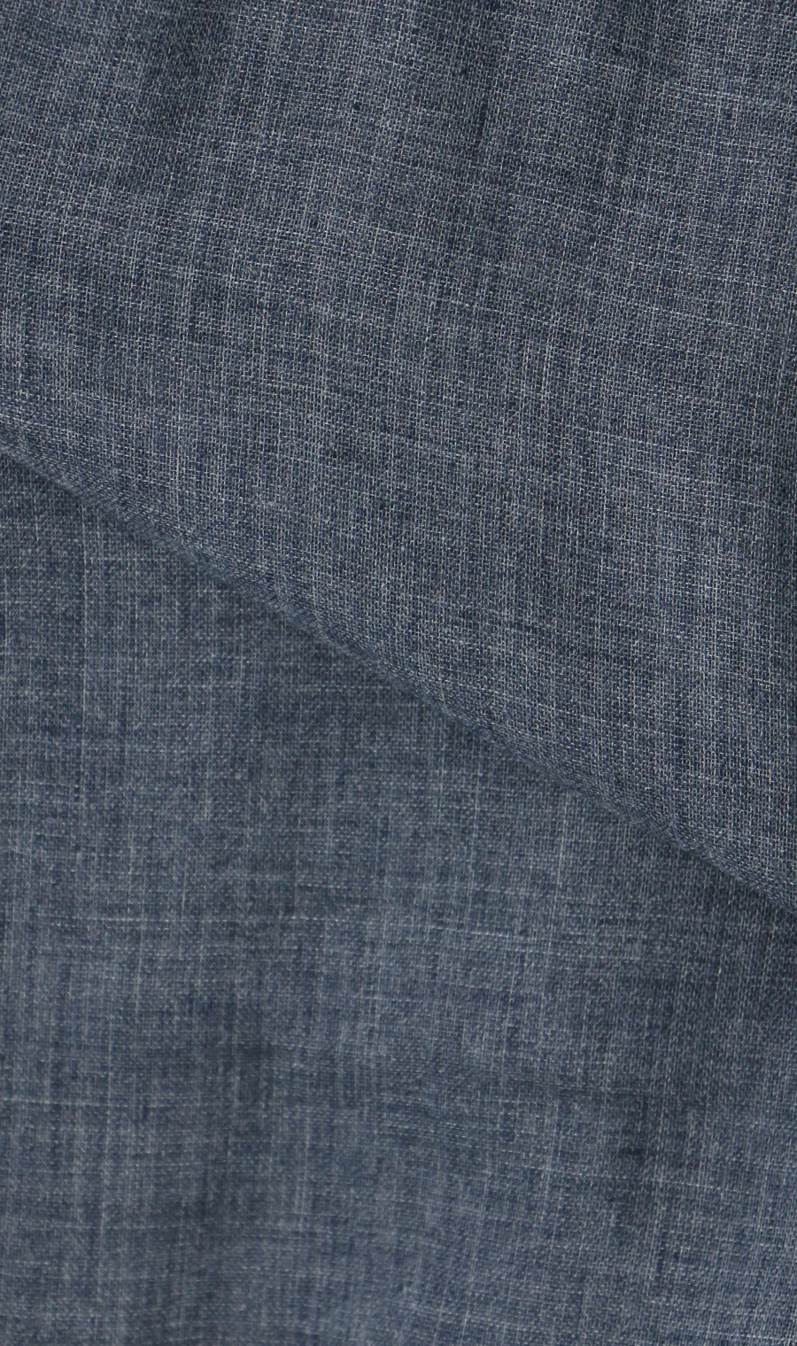 ダブルガーゼデニム調シャツ【LOGOS】 ネイビー M
