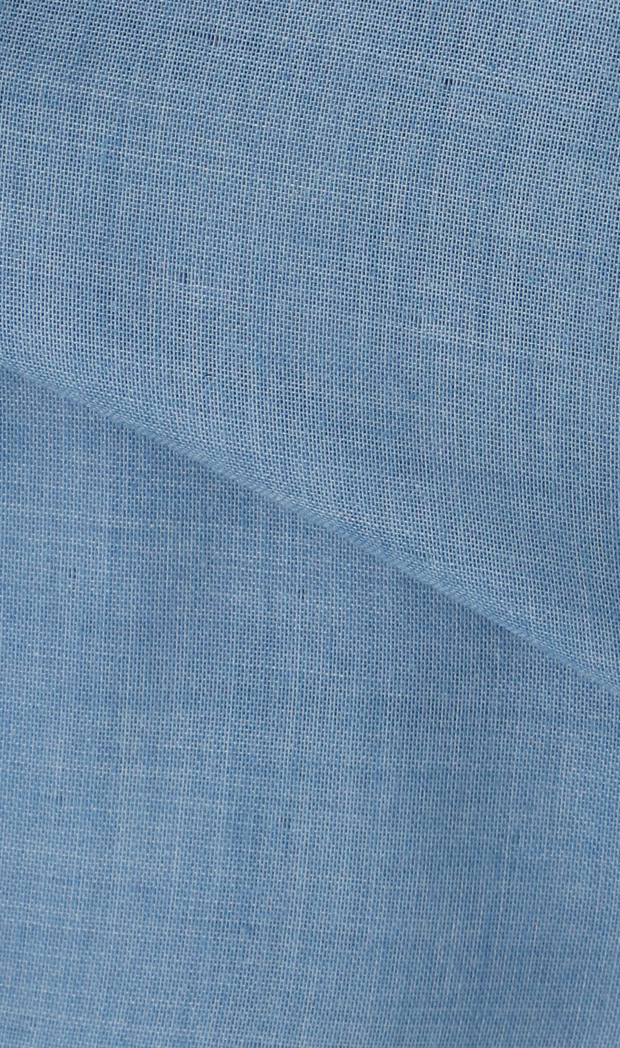 ダブルガーゼデニム調半袖シャツ【LOGOS】 サックス M