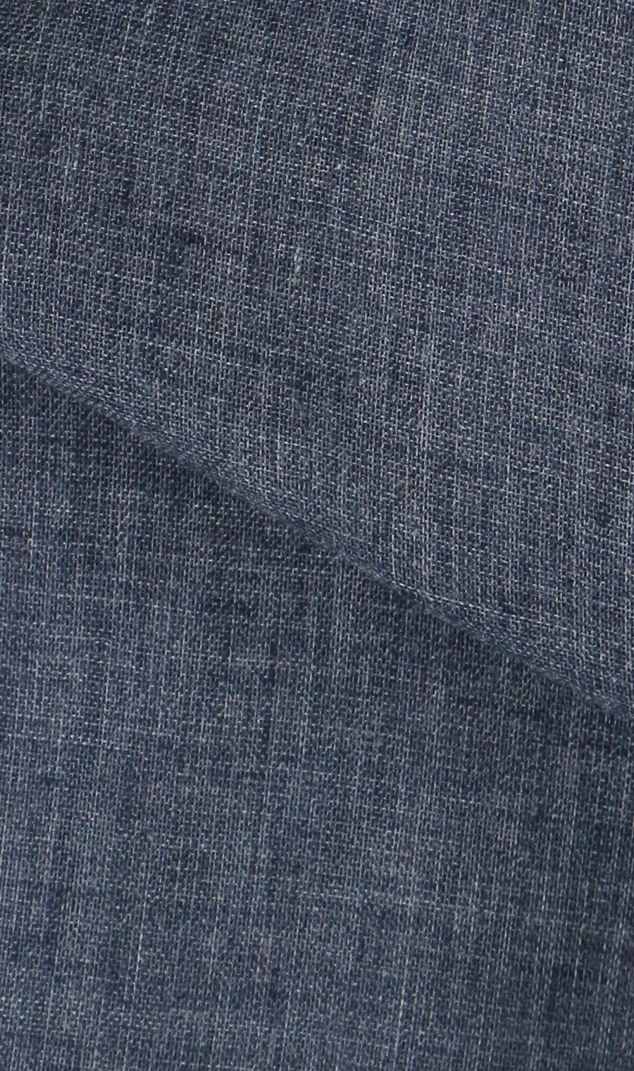 ダブルガーゼデニム調半袖シャツ【LOGOS】 ネイビー M