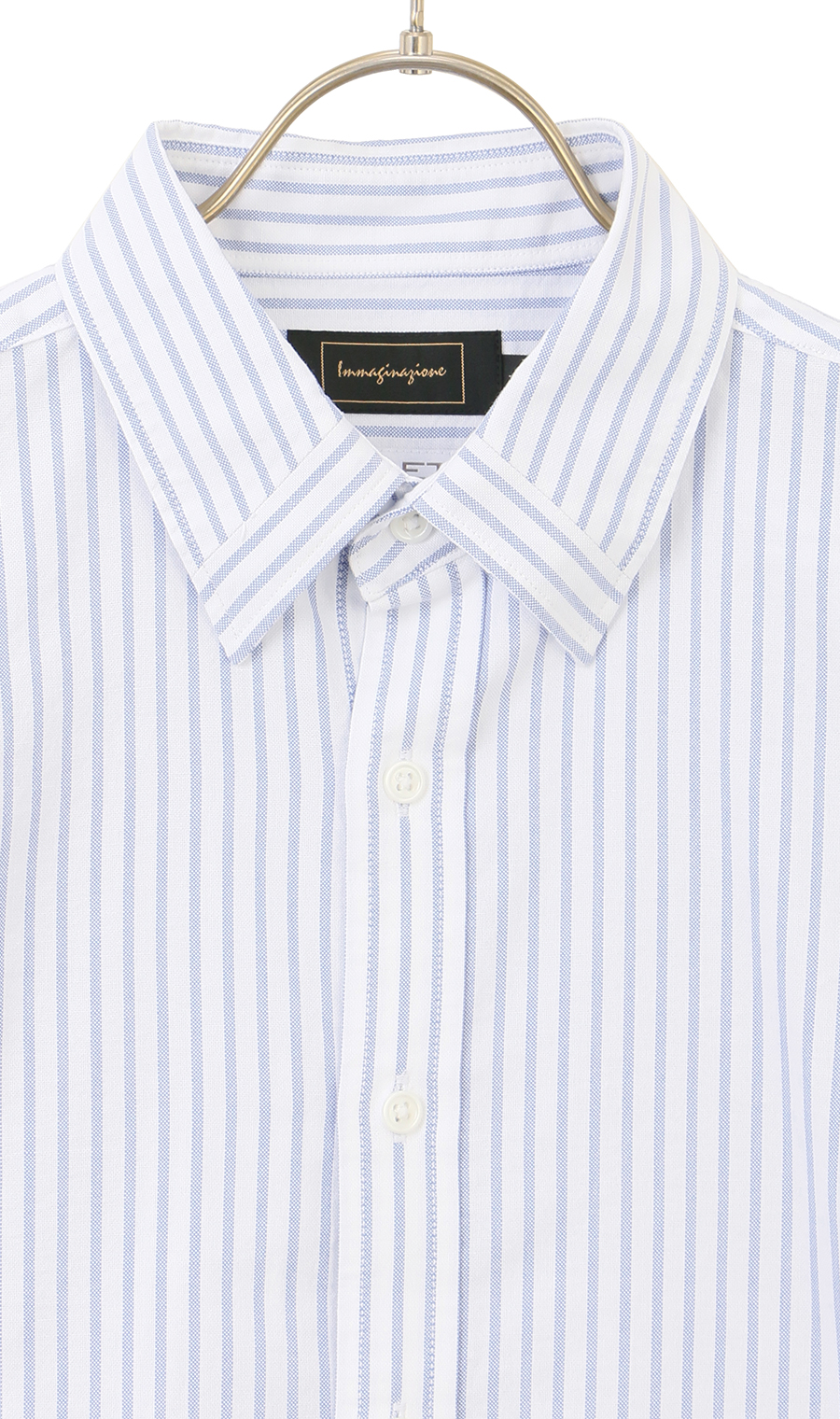 ボタンダウンシャツ【マイターカラー】 ホワイト M