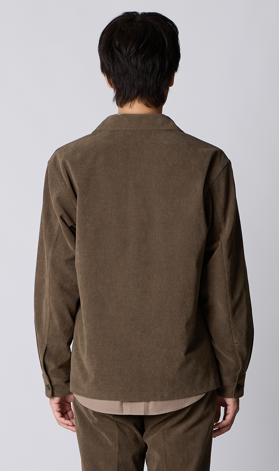 CPOシャツジャケット【コーデュロイ】【セットアップ着用可】 ブラウン S