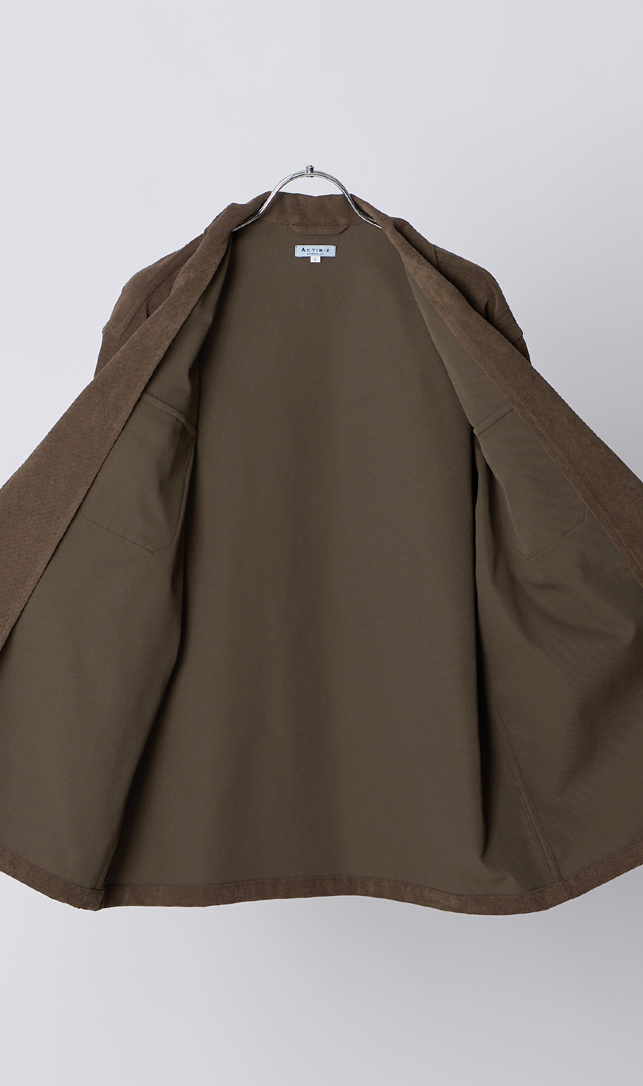 CPOシャツジャケット【コーデュロイ】【セットアップ着用可】 ブラウン S