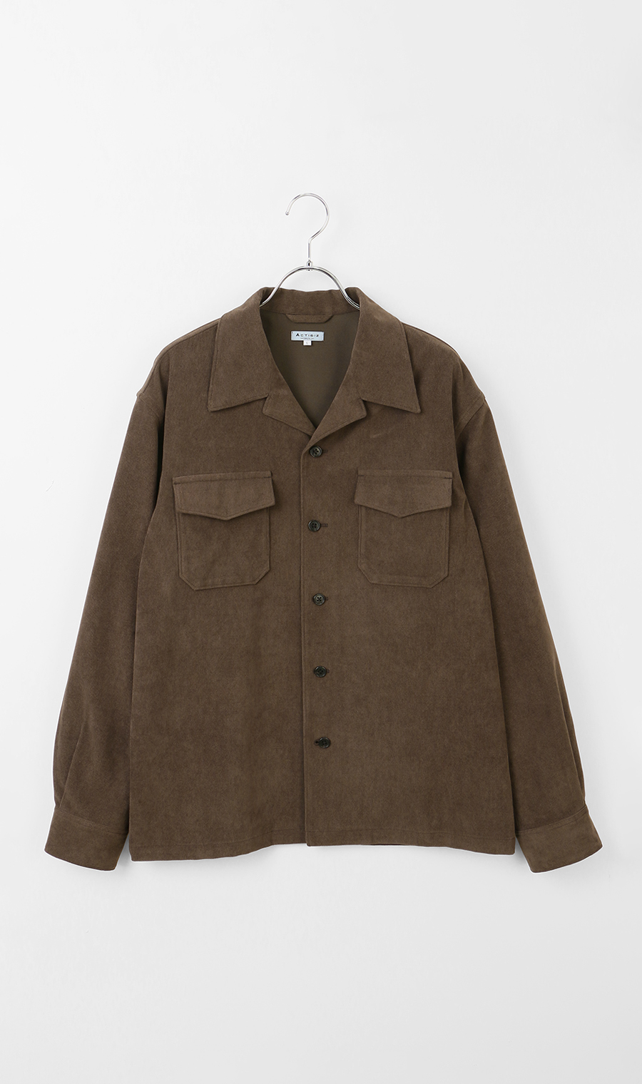 CPOシャツジャケット【コーデュロイ】【セットアップ着用可】 ブラウン S