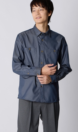 ＣＰＯハオリシャツ【デニムライク】
