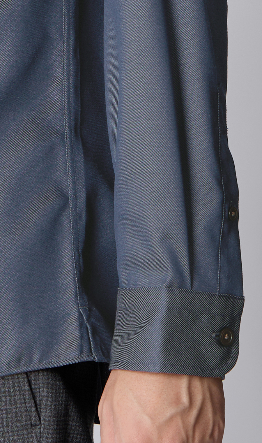 ＣＰＯハオリシャツ【デニムライク】 ネイビー S