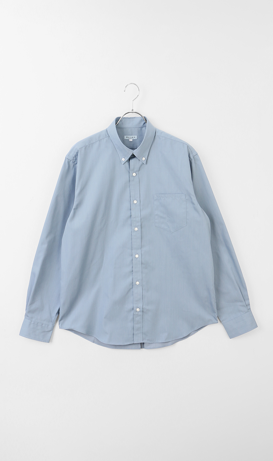 ボタンダウンシャツ【長袖】【EASYCARE】 サックス S