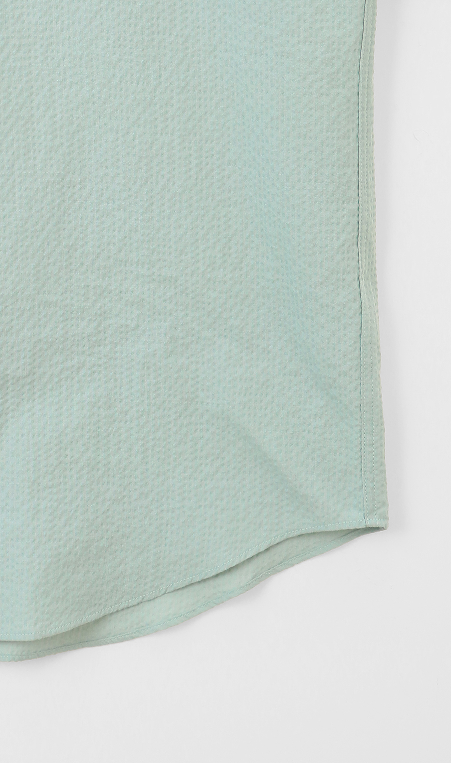 エアリーシアサッカーボタンダウンシャツ【COOL CONTACT】 グリーン S