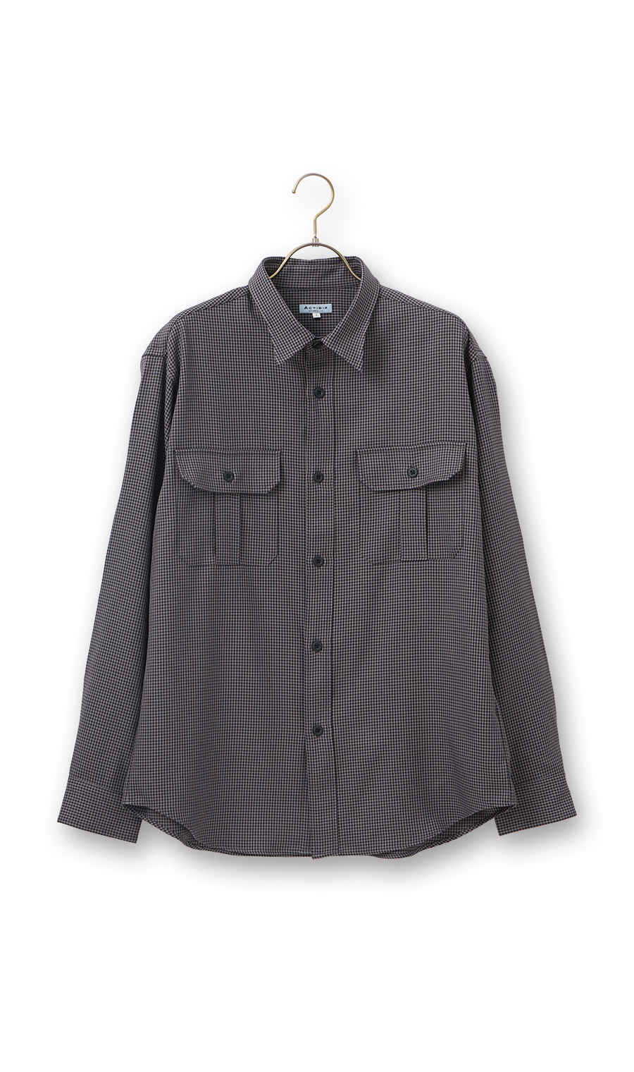 ツイルCPOシャツ【長袖】【LANATEC】 グレー S