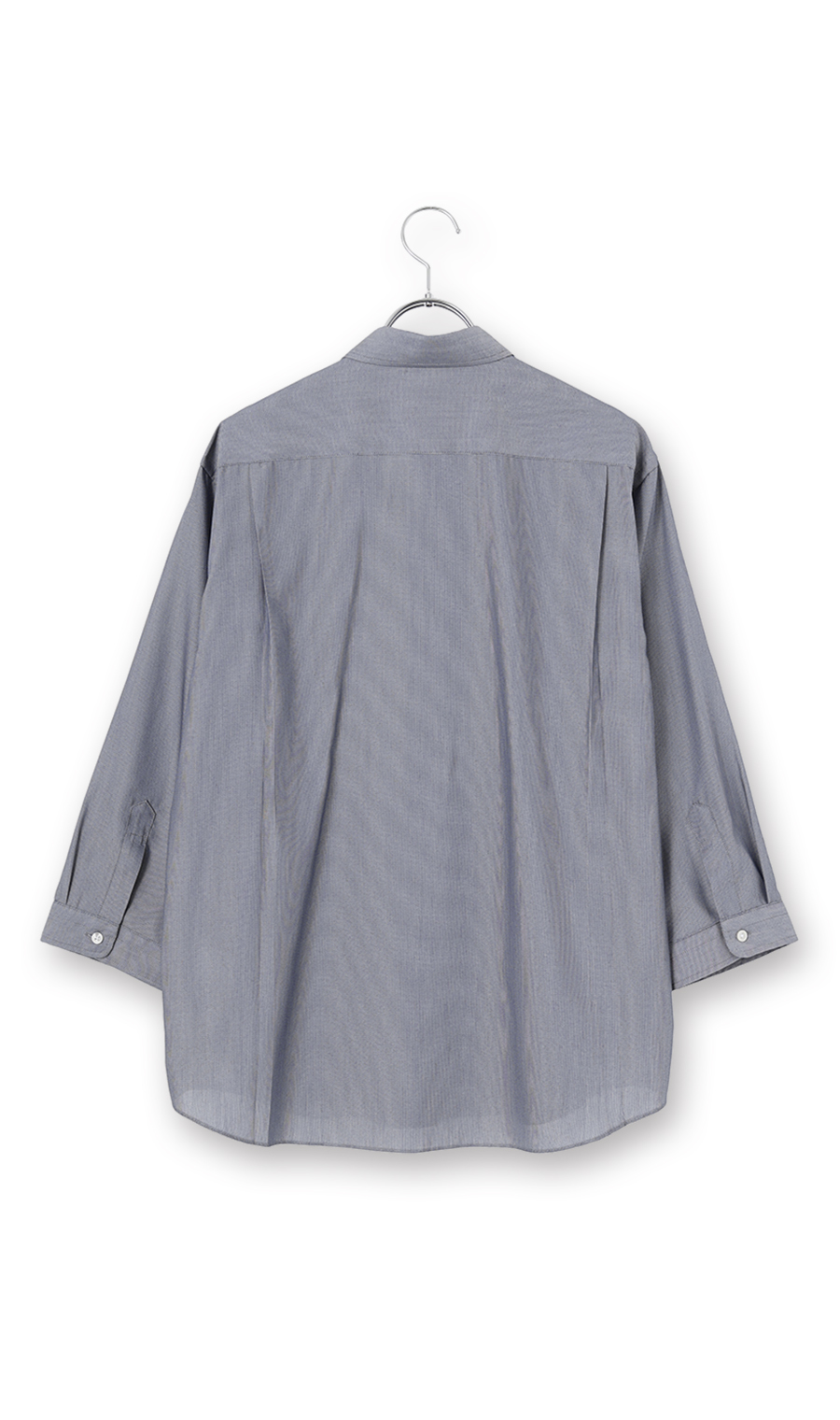 リヨセル混ボタンダウンシャツ【涼】【7分袖】【EASY CARE】 ネイビー M