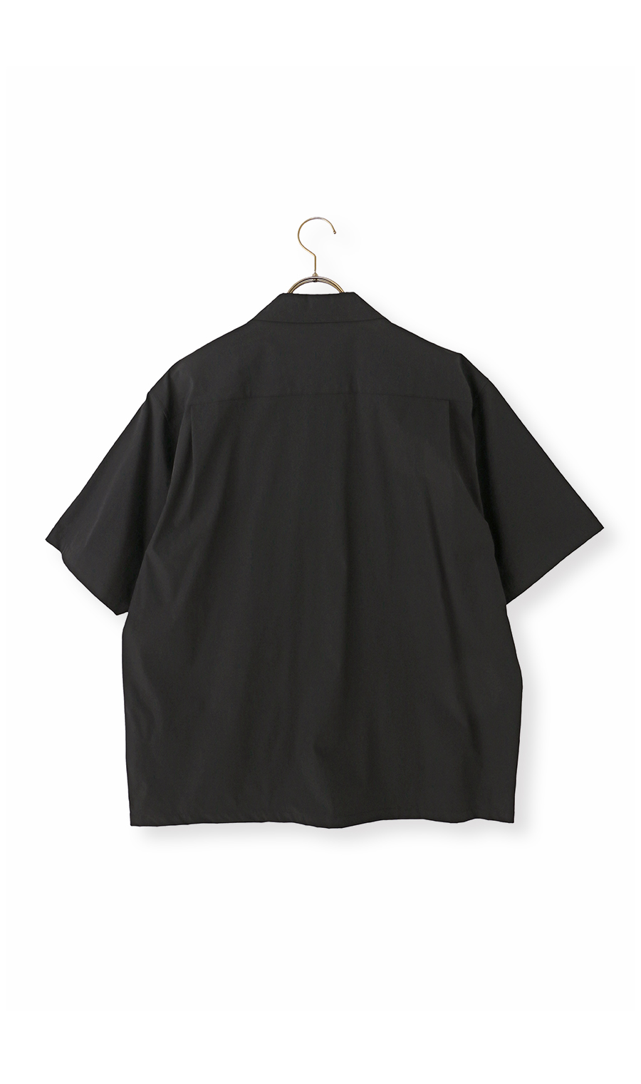 半袖オーバーシャツ【マルチウェイ】【セットアップ着用可】 ブラック S