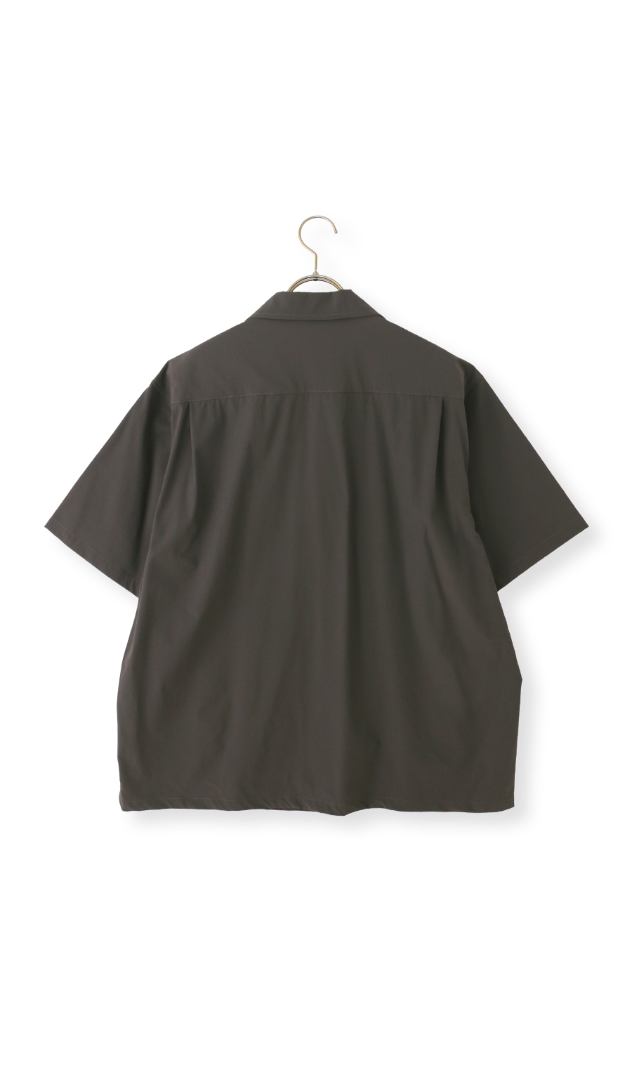 半袖オーバーシャツ【マルチウェイ】【セットアップ着用可】 チャコール S