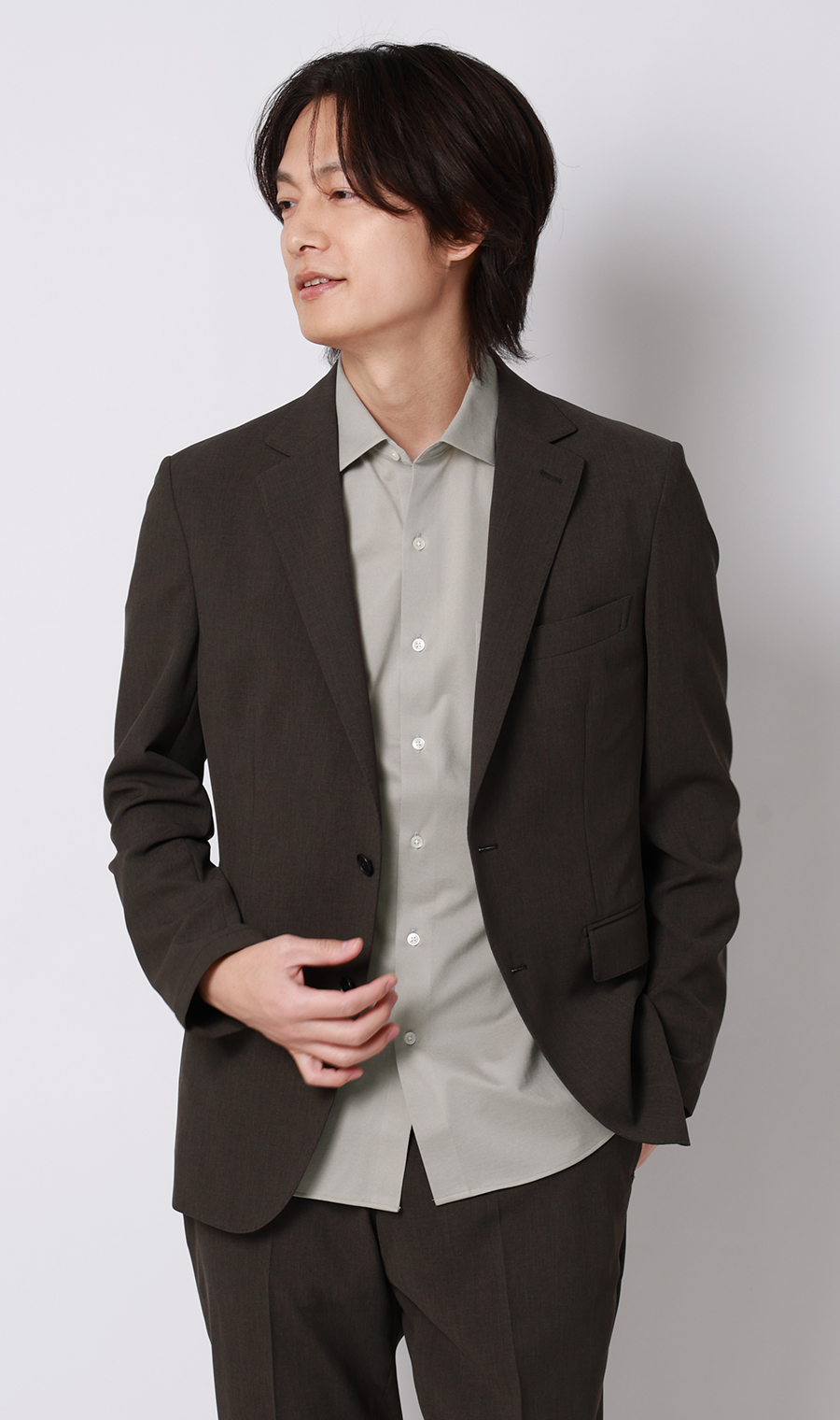 ワイドカラーニットシャツ【半袖】【ALTIMA premium】 ベージュ M