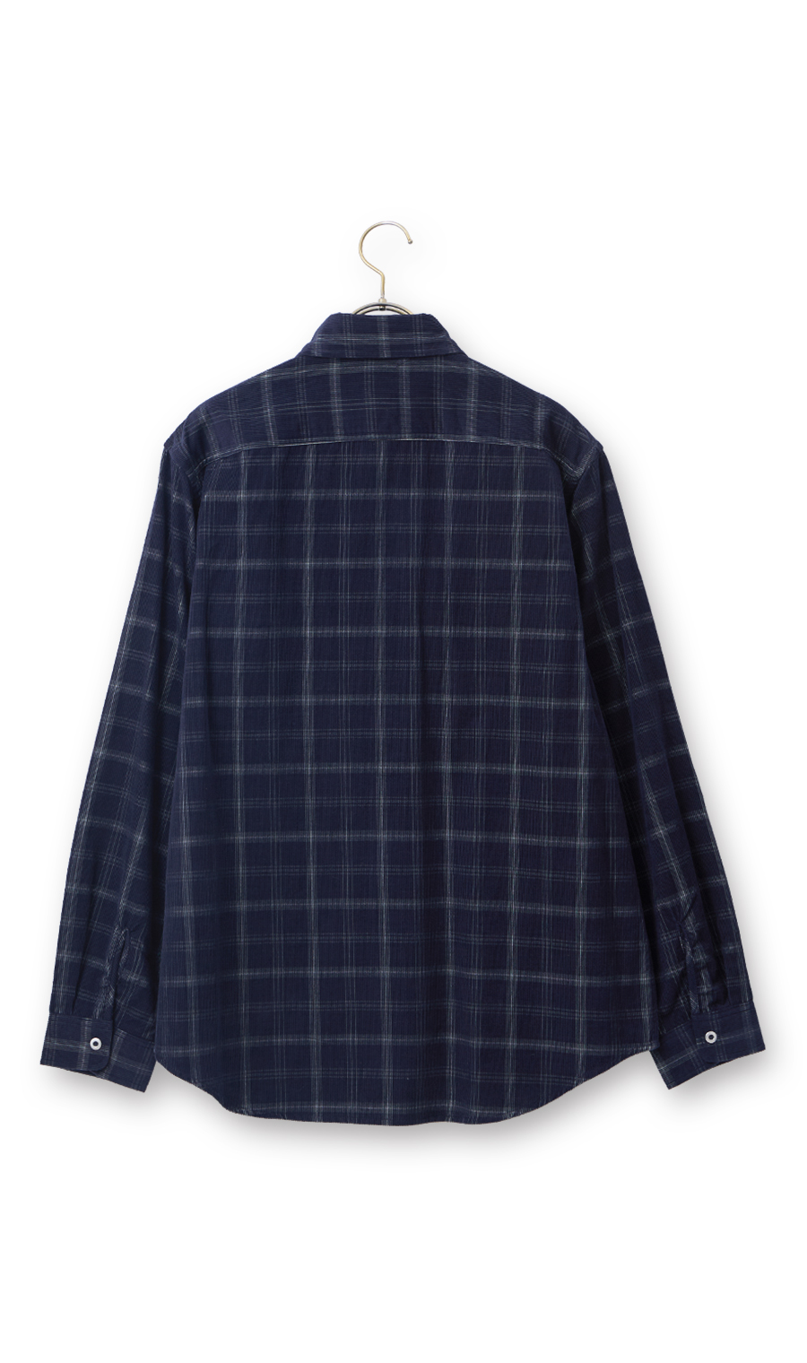 コーデュロイリバーシブルシャツ【長袖】 ネイビー M