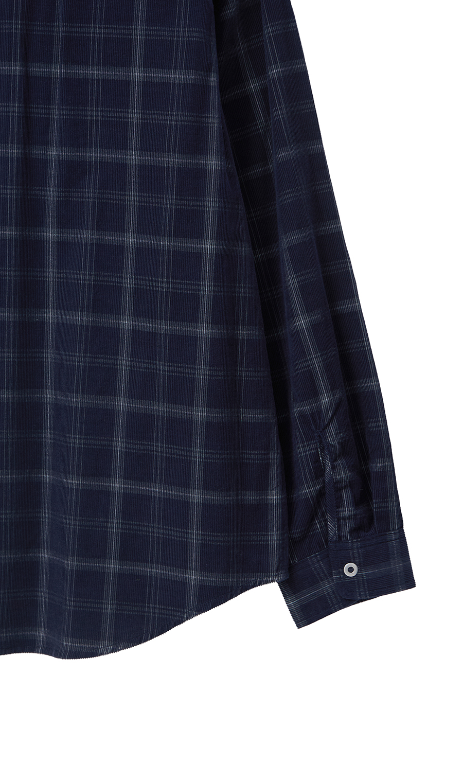 コーデュロイリバーシブルシャツ【長袖】 ネイビー M