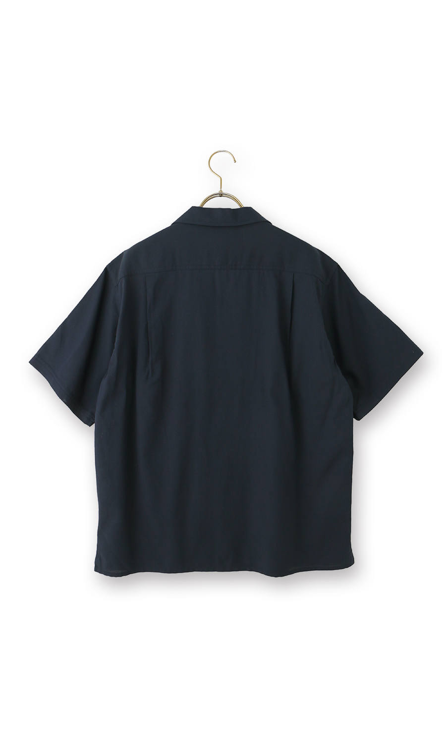 オープンカラーシャツ【ウォッシャブル】【半袖】 ネイビー LL
