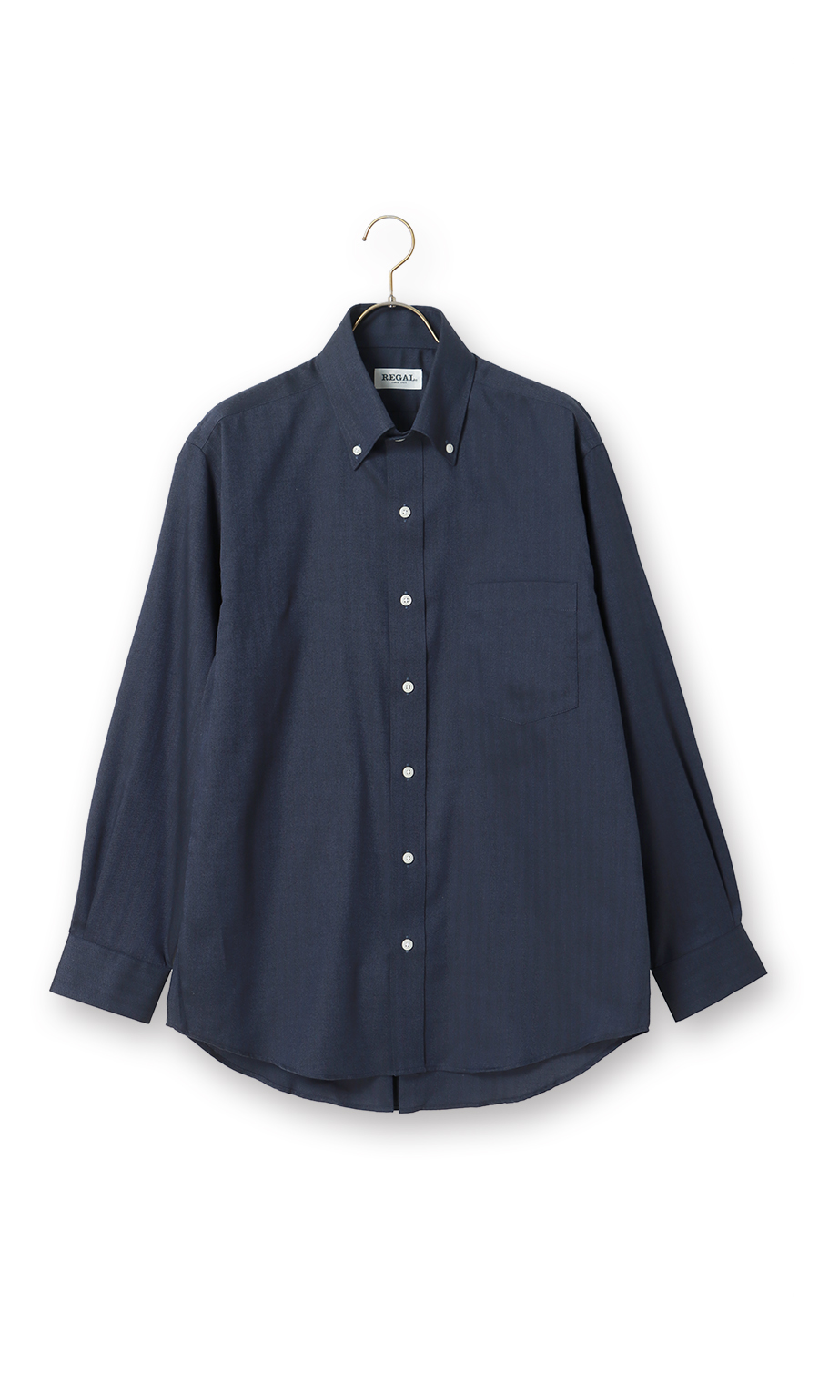 ボタンダウンカジュアルシャツ【EASY CARE】 ネイビー M