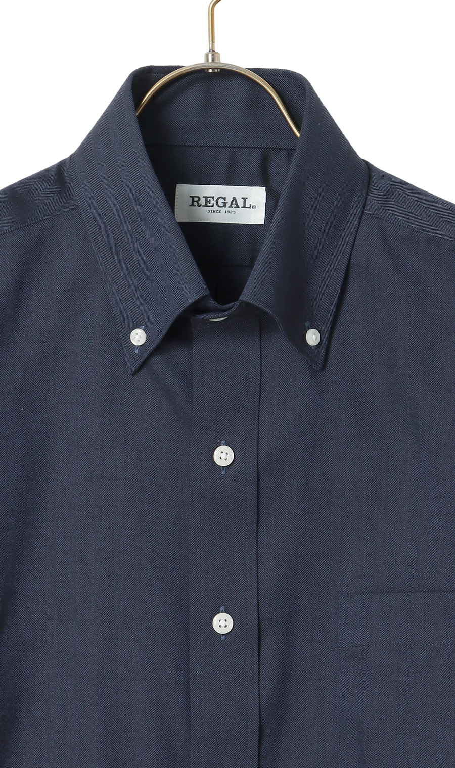 ボタンダウンカジュアルシャツ【EASY CARE】 ネイビー M