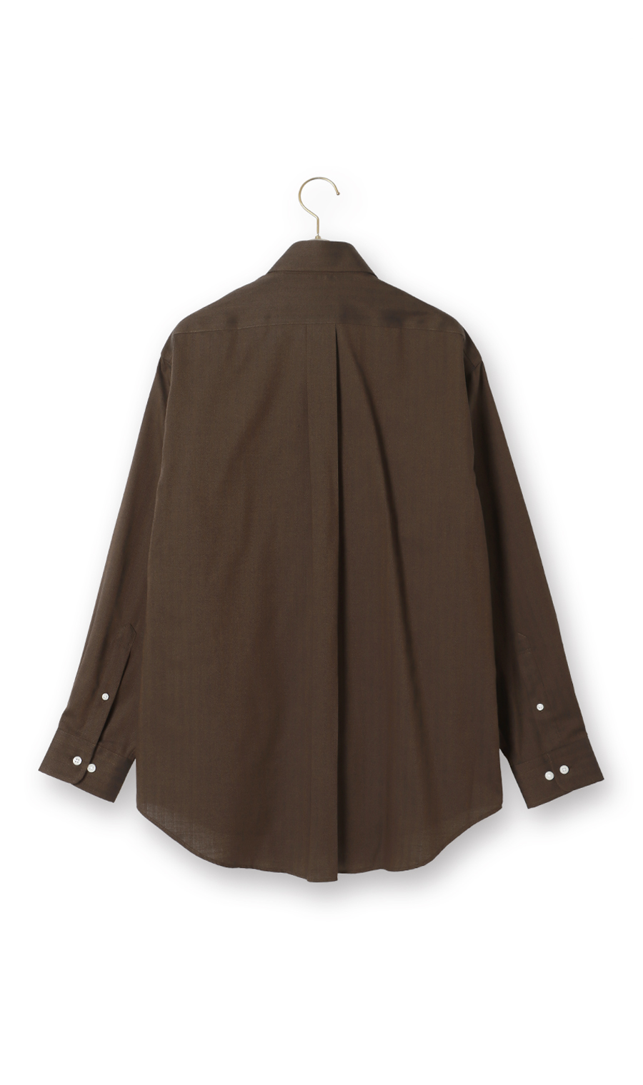 ボタンダウンカジュアルシャツ【EASY CARE】 ブラウン M