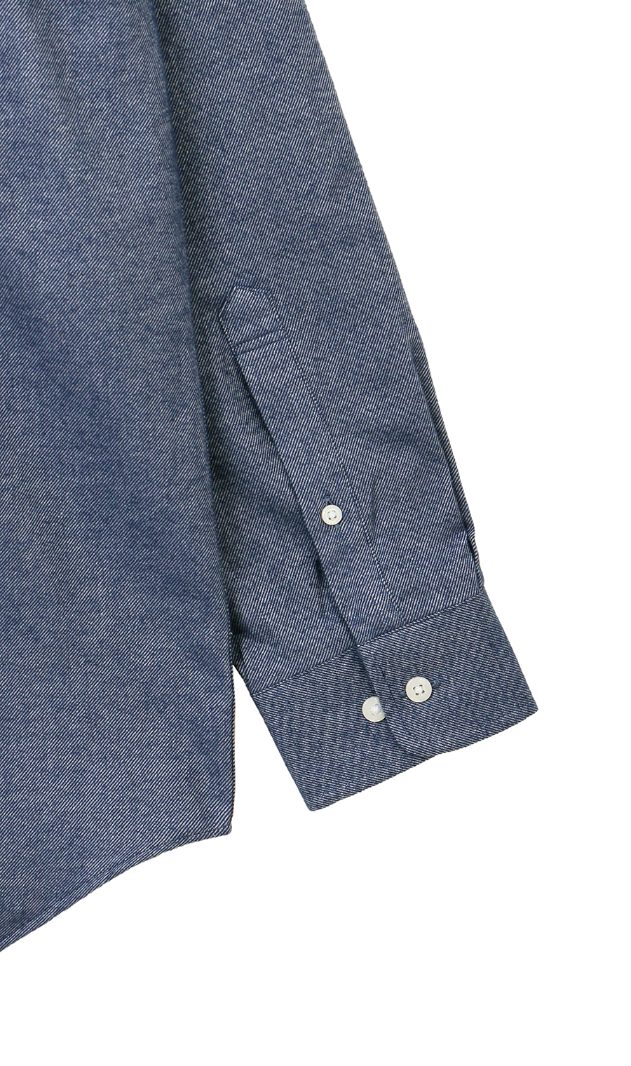 両面起毛ツイルボタンダウンカジュアルシャツ【EASY CARE】 ネイビー M