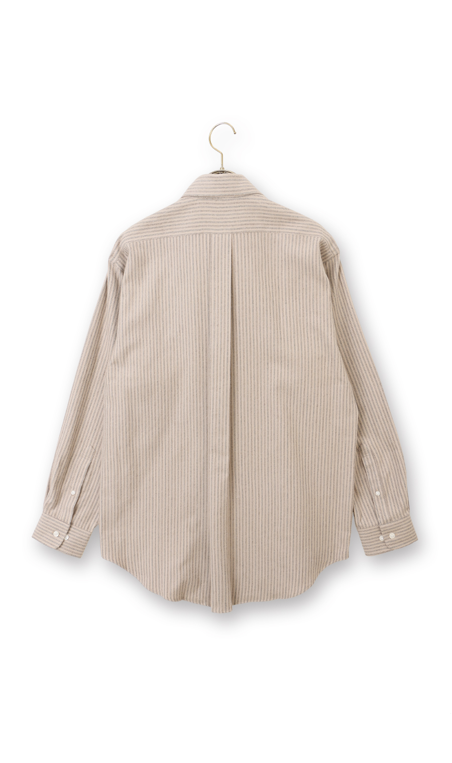 両面起毛ツイルボタンダウンカジュアルシャツ【EASY CARE】 ベージュ M