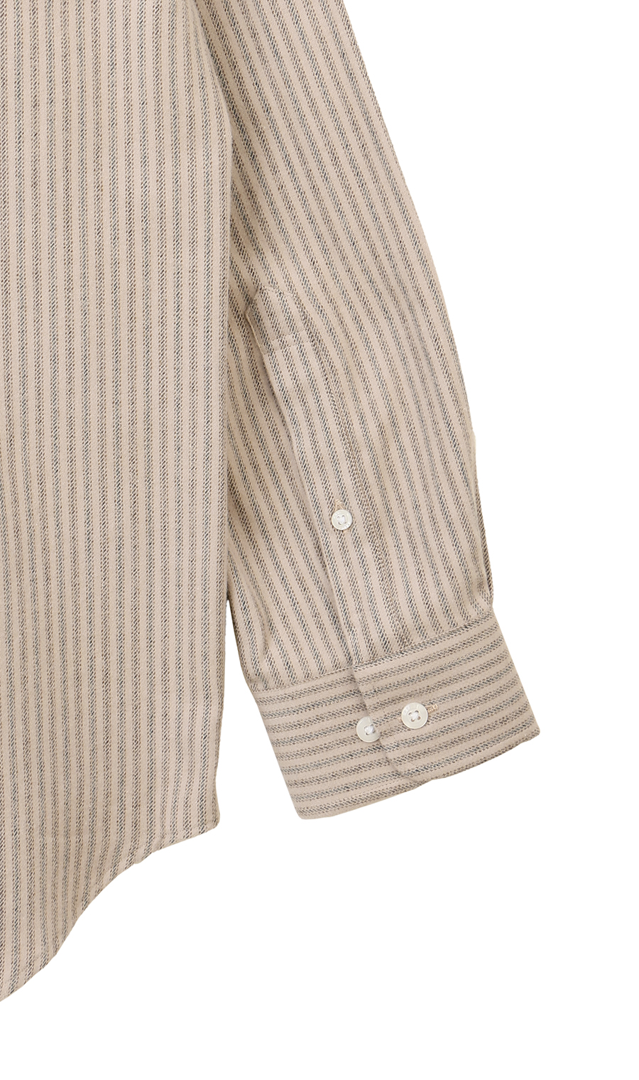 両面起毛ツイルボタンダウンカジュアルシャツ【EASY CARE】 ベージュ M