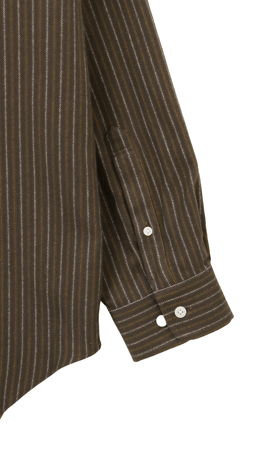 両面起毛ツイルボタンダウンカジュアルシャツ【EASY CARE】 ブラウン M