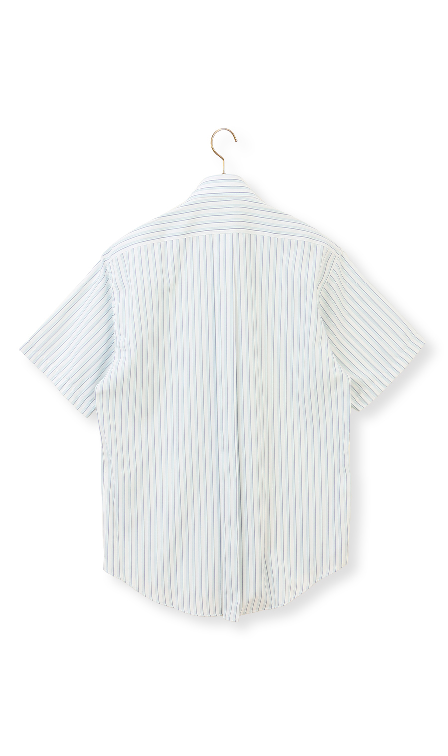 ボタンダウンストライプシャツ【SUPER EASY IRON】 ブルー M