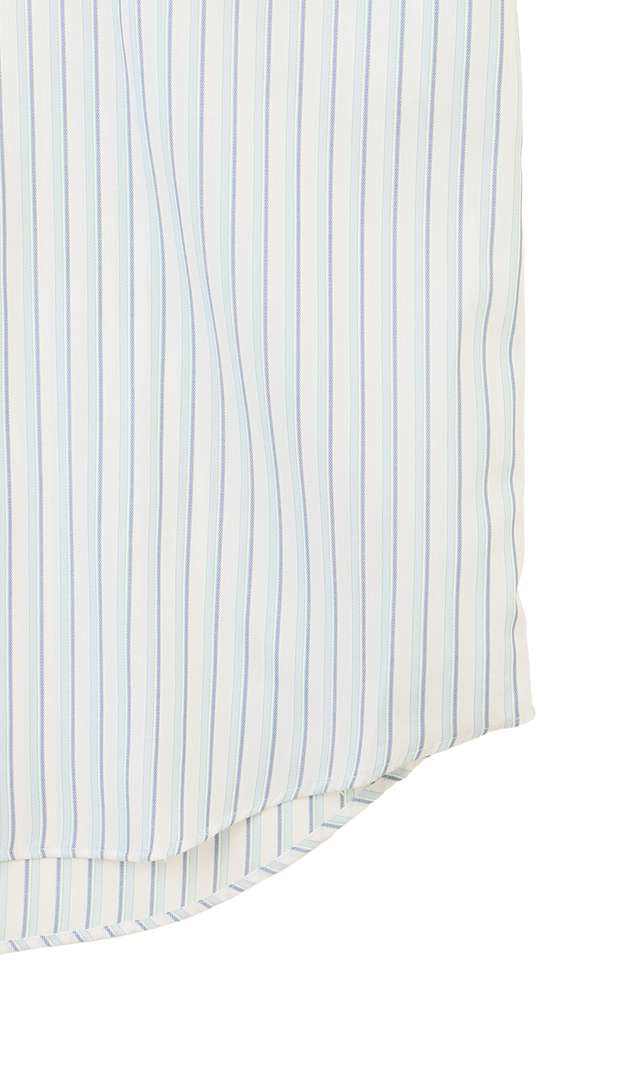 ボタンダウンストライプシャツ【SUPER EASY IRON】 ブルー M