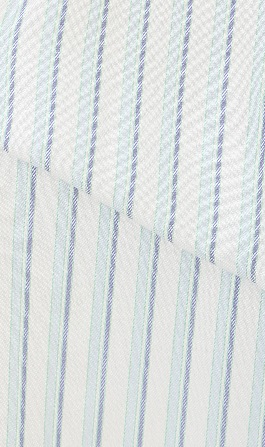 ボタンダウンストライプシャツ【SUPER EASY IRON】 ブルー M