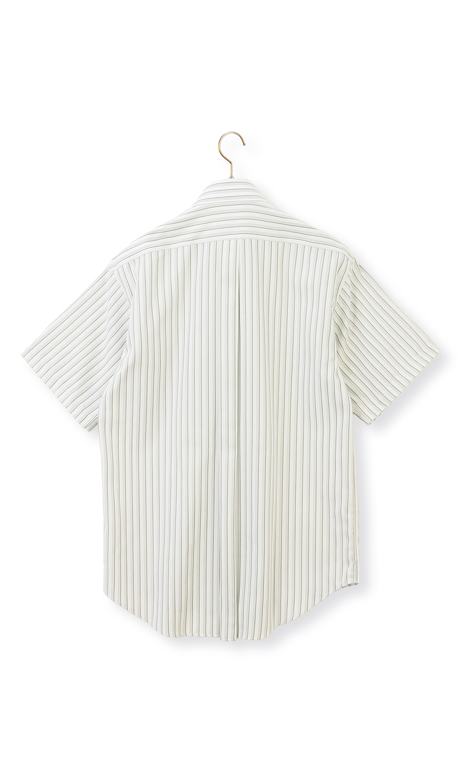 ボタンダウンストライプシャツ【SUPER EASY IRON】 グリーン M