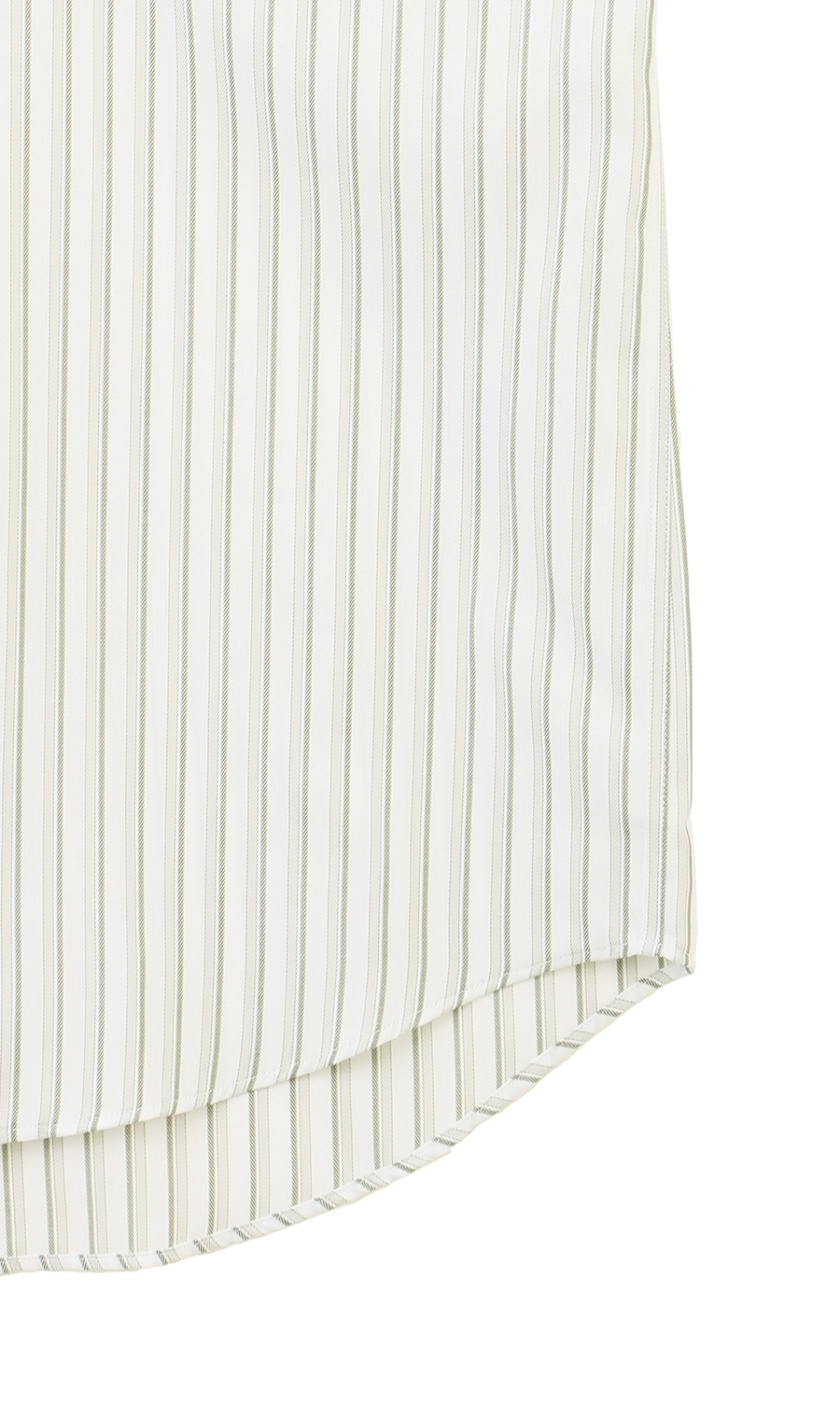 ボタンダウンストライプシャツ【SUPER EASY IRON】 グリーン M