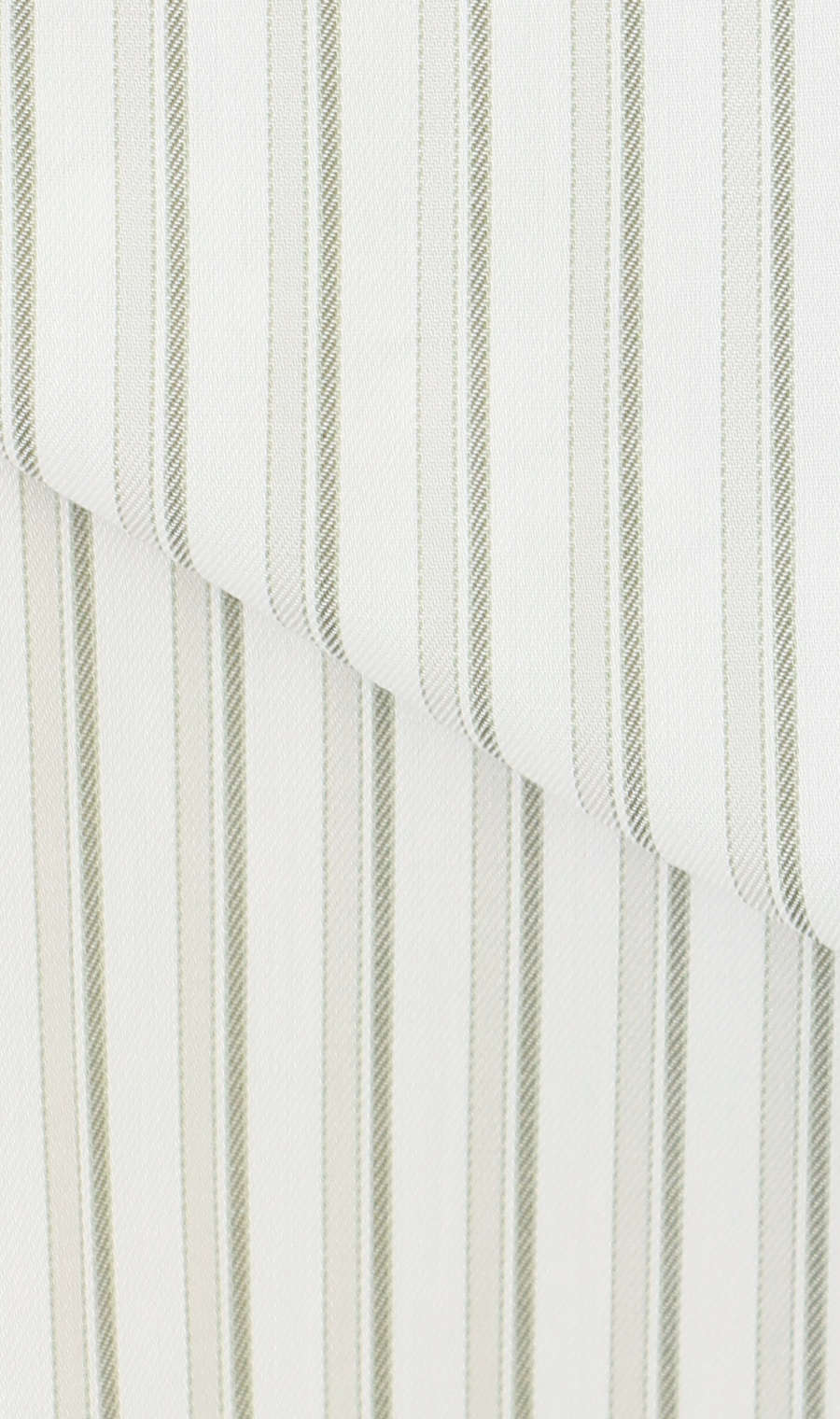 ボタンダウンストライプシャツ【SUPER EASY IRON】 グリーン M