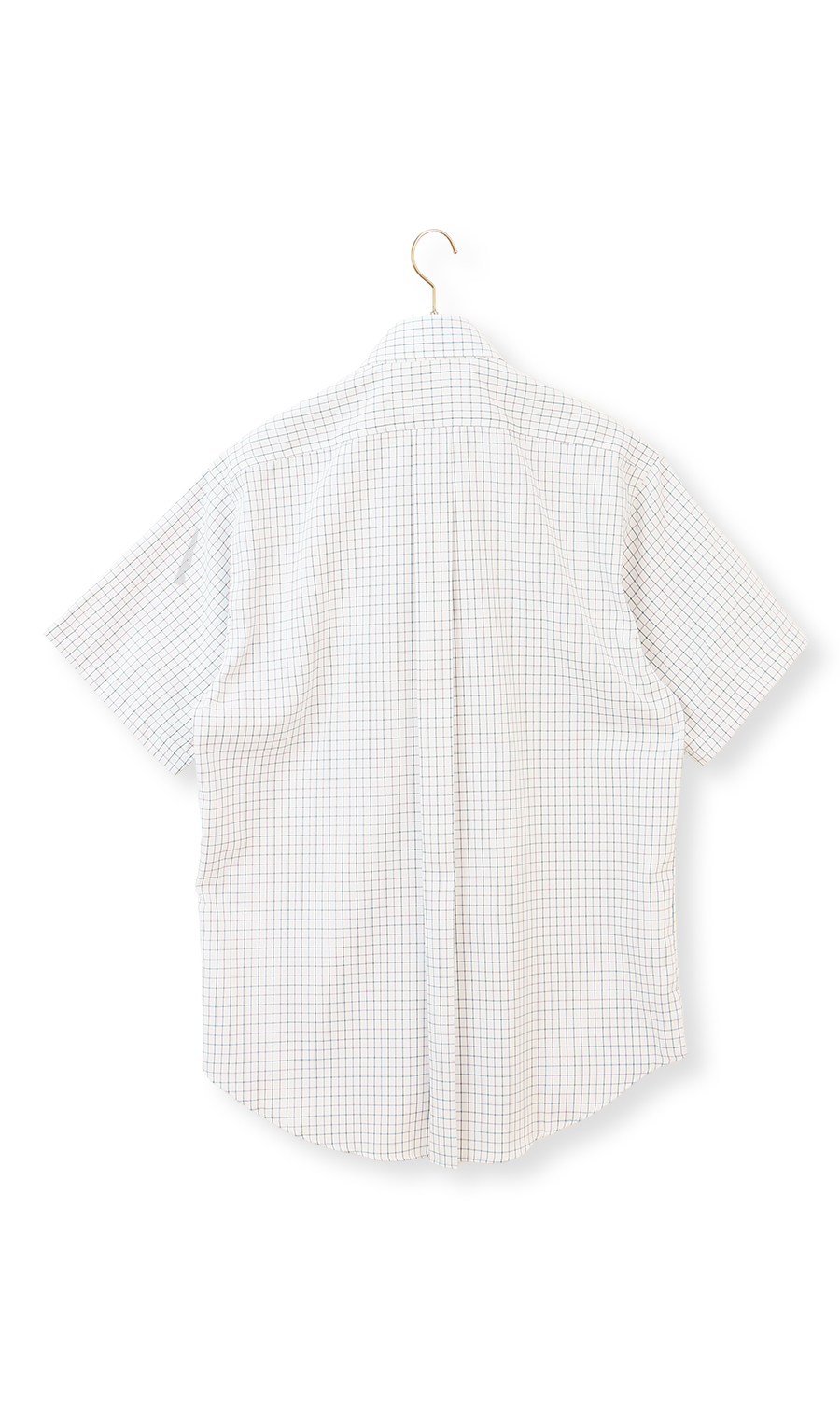 ボタンダウンチェックシャツ【SUPER EASY IRON】 ブラウン M