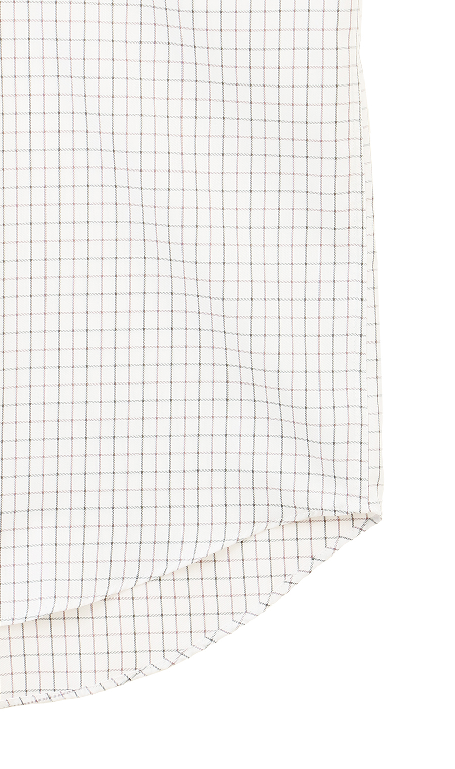 ボタンダウンチェックシャツ【SUPER EASY IRON】 ブラウン M