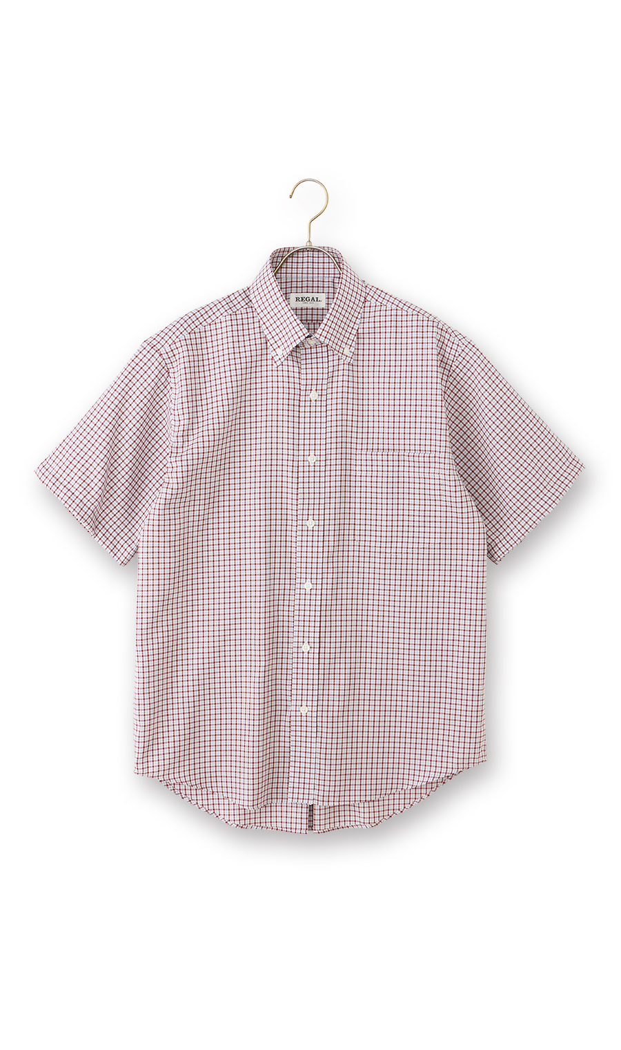 ボタンダウンカジュアルシャツ【EASY CARE】 レッド M