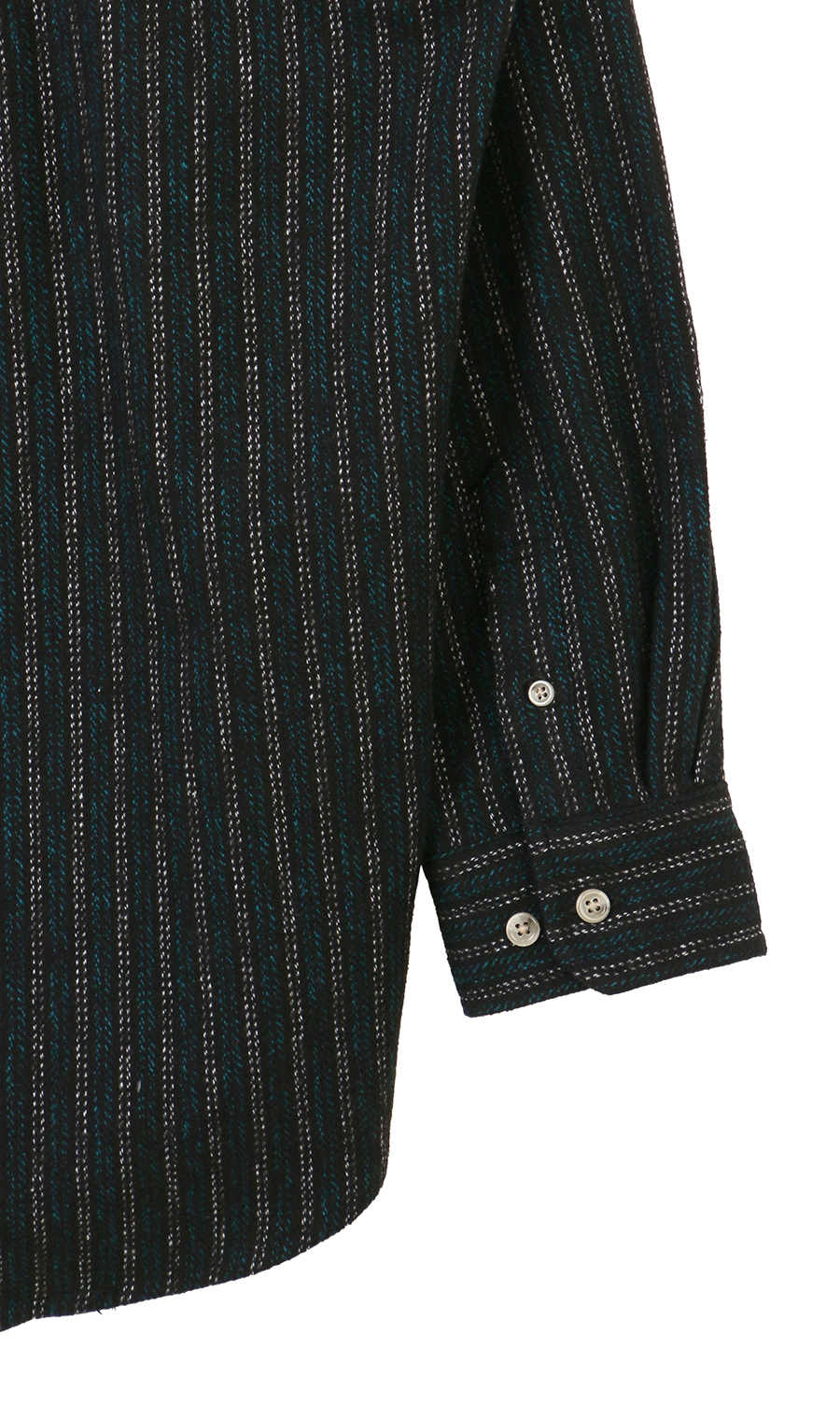 起毛ツイルレギュラーカラーシャツ ネイビー M