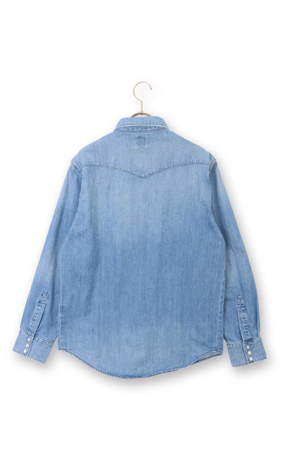 デニムウエスタンシャツ【EDWIN】 ブルー S