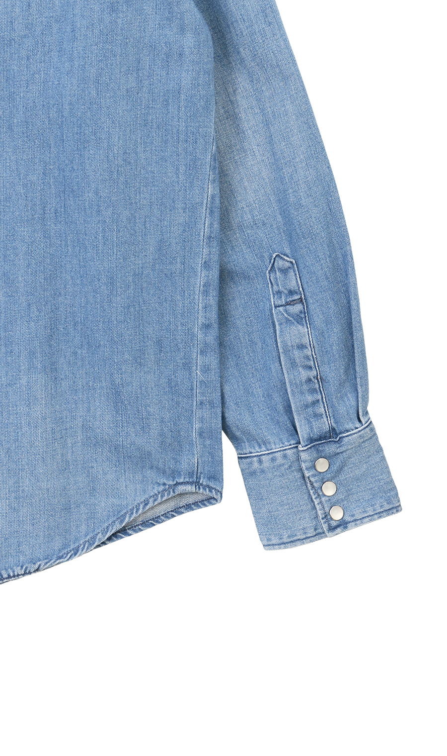 デニムウエスタンシャツ【EDWIN】 ブルー S