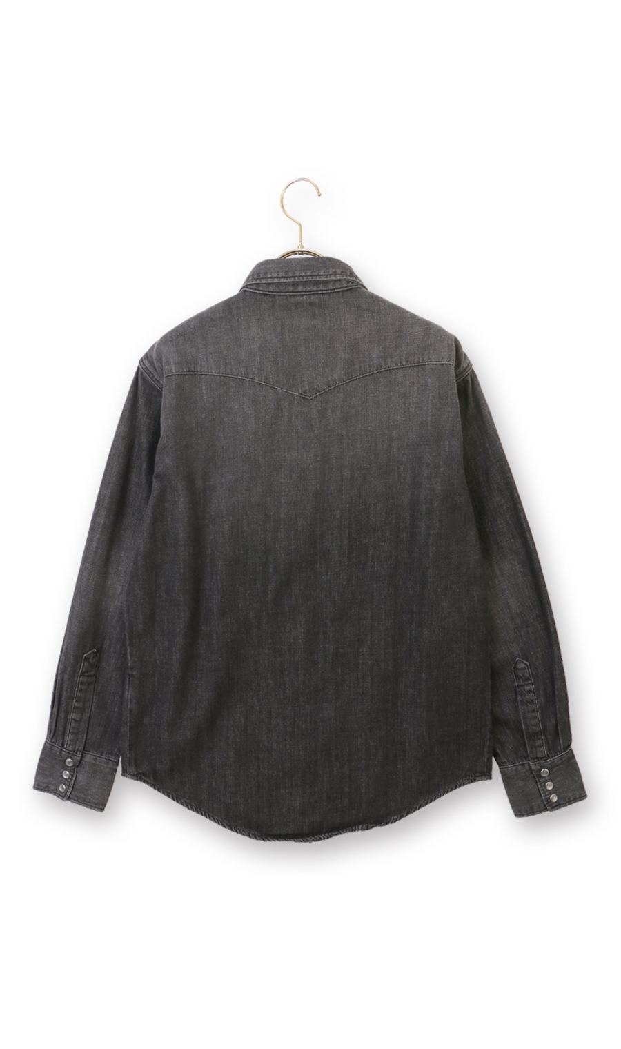 デニムウエスタンシャツ【EDWIN】 ブラック S