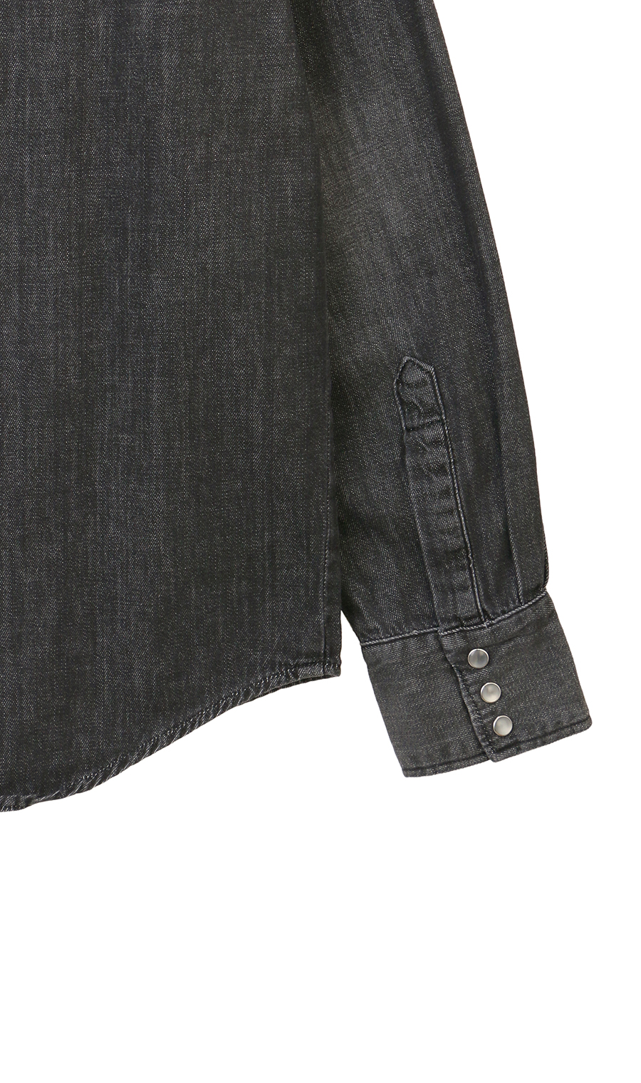 デニムウエスタンシャツ【EDWIN】 ブラック S