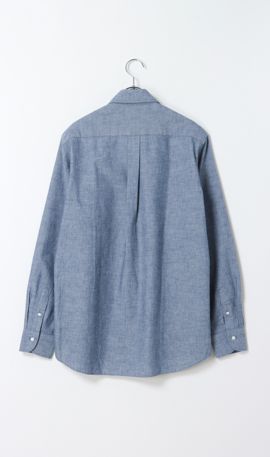 シャンブレーラウンドカラーシャツ【カイハラデニム】 ブルー S