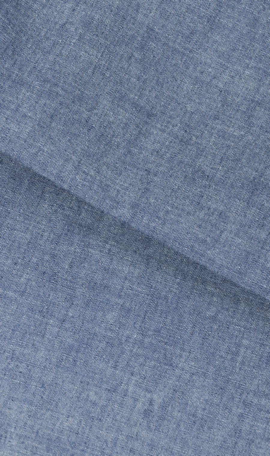 シャンブレーラウンドカラーシャツ【カイハラデニム】 ブルー S